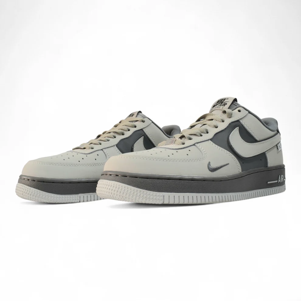 AF1 Dark Grey And White