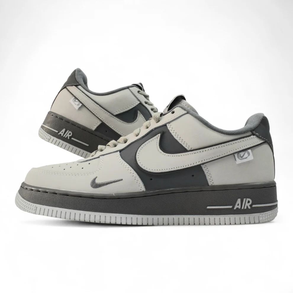AF1 Dark Grey And White
