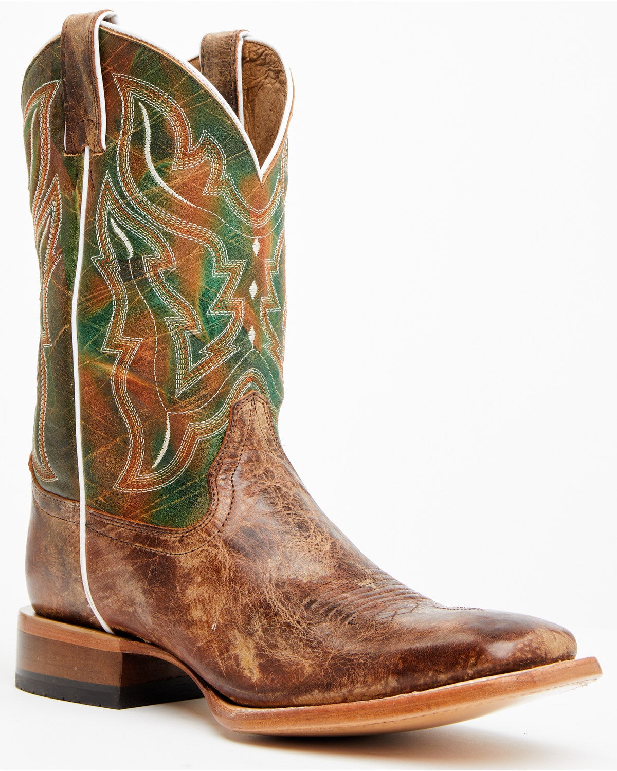 Cody James Men's Road Western Boots - Broad Square Toe - Brown