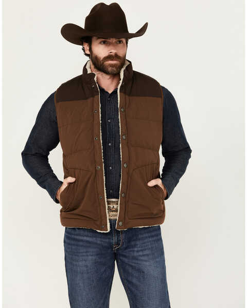 Brothers and Sons Men's Upland Reversible Sherpa Down Vest