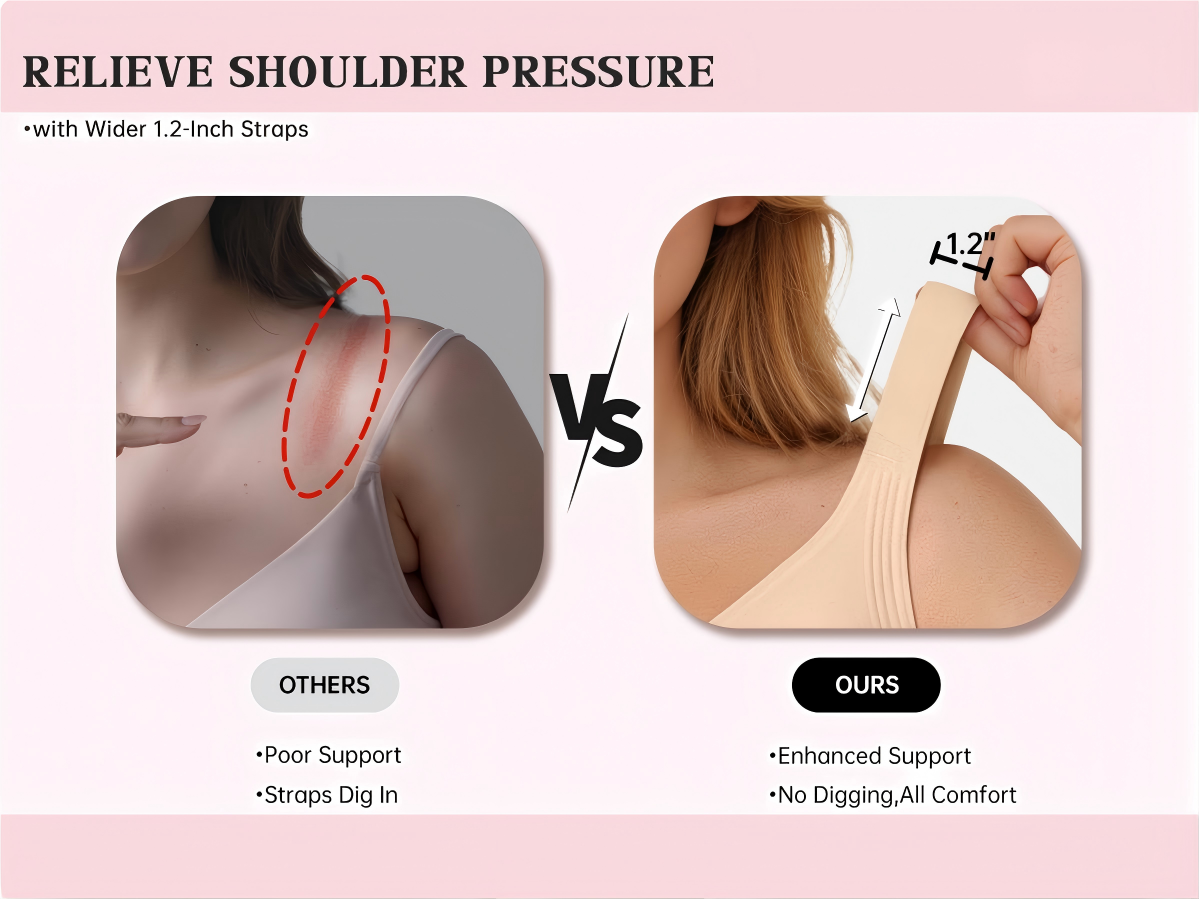 Vertvie｜GRACE Classic T-Shirt Bra, Jelly Bras, Wireless Full Coverage for All Day Comfort
