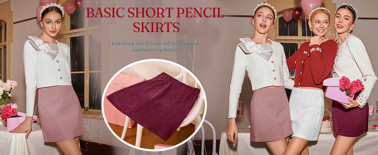 Wenrine Womens Valentine&amp;amp;#39;s Day Mini Skirts Cute Festival Outfits for Women, Sweet Gifts for Her