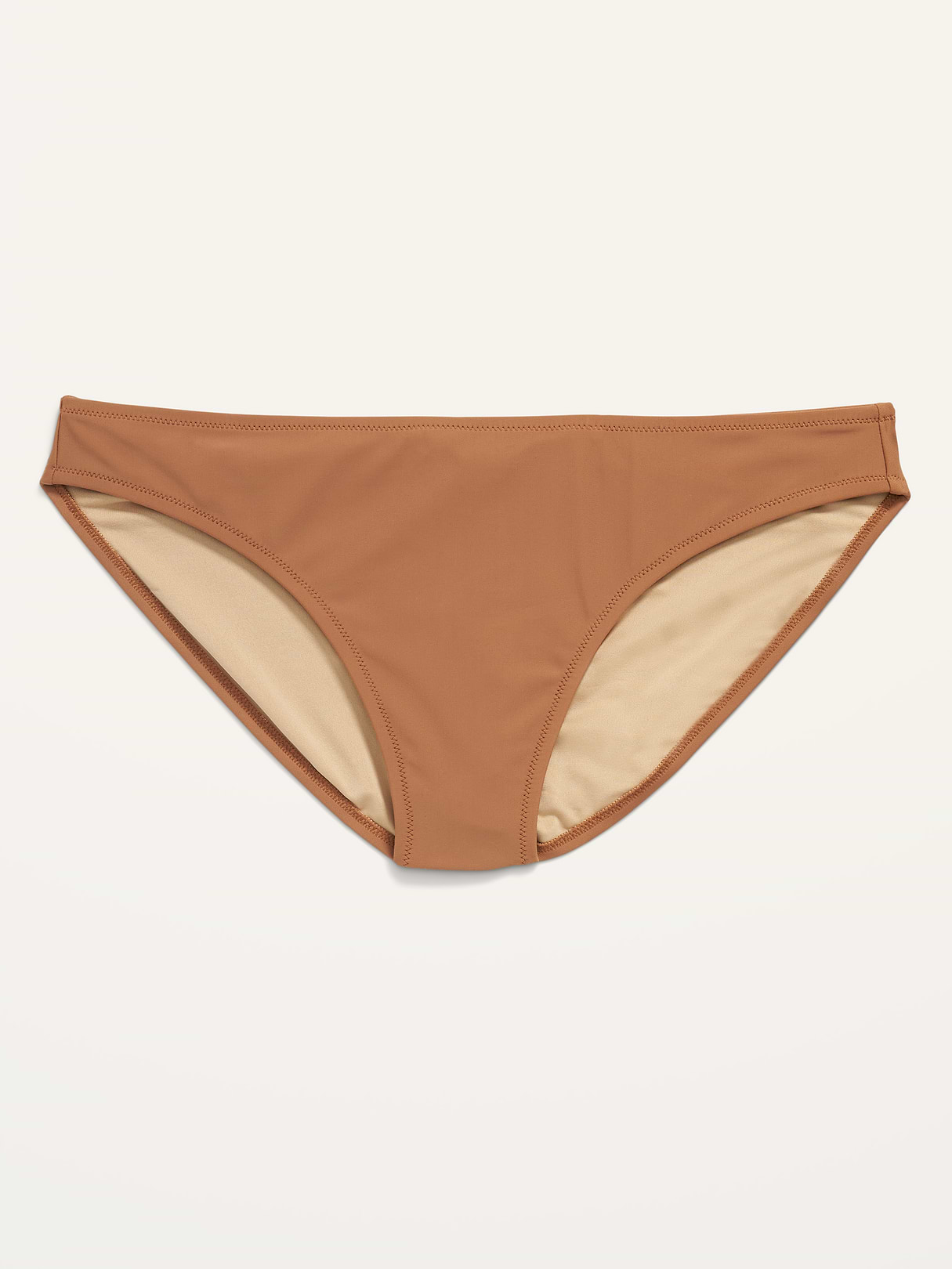 Mid-Rise Bikini Swim Bottoms - Warm Coffee