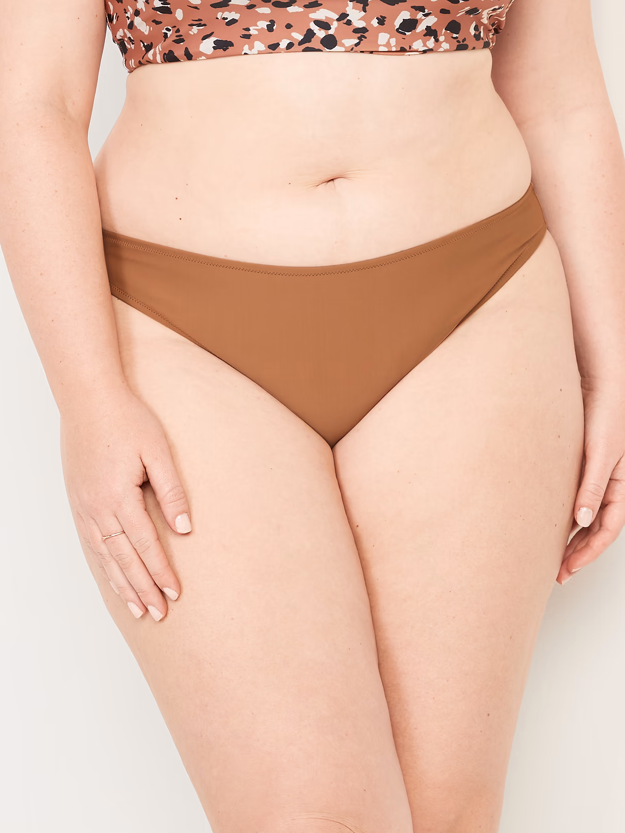 Mid-Rise Bikini Swim Bottoms - Warm Coffee