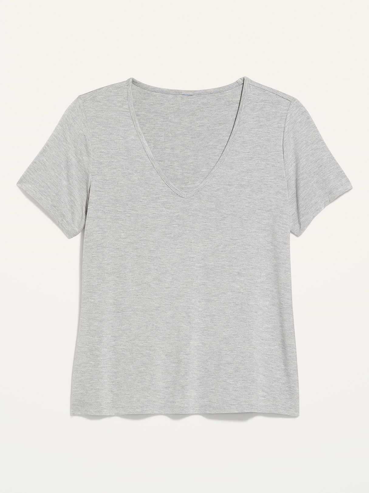 Luxe Slub-Knit T-Shirt - Heather Gray