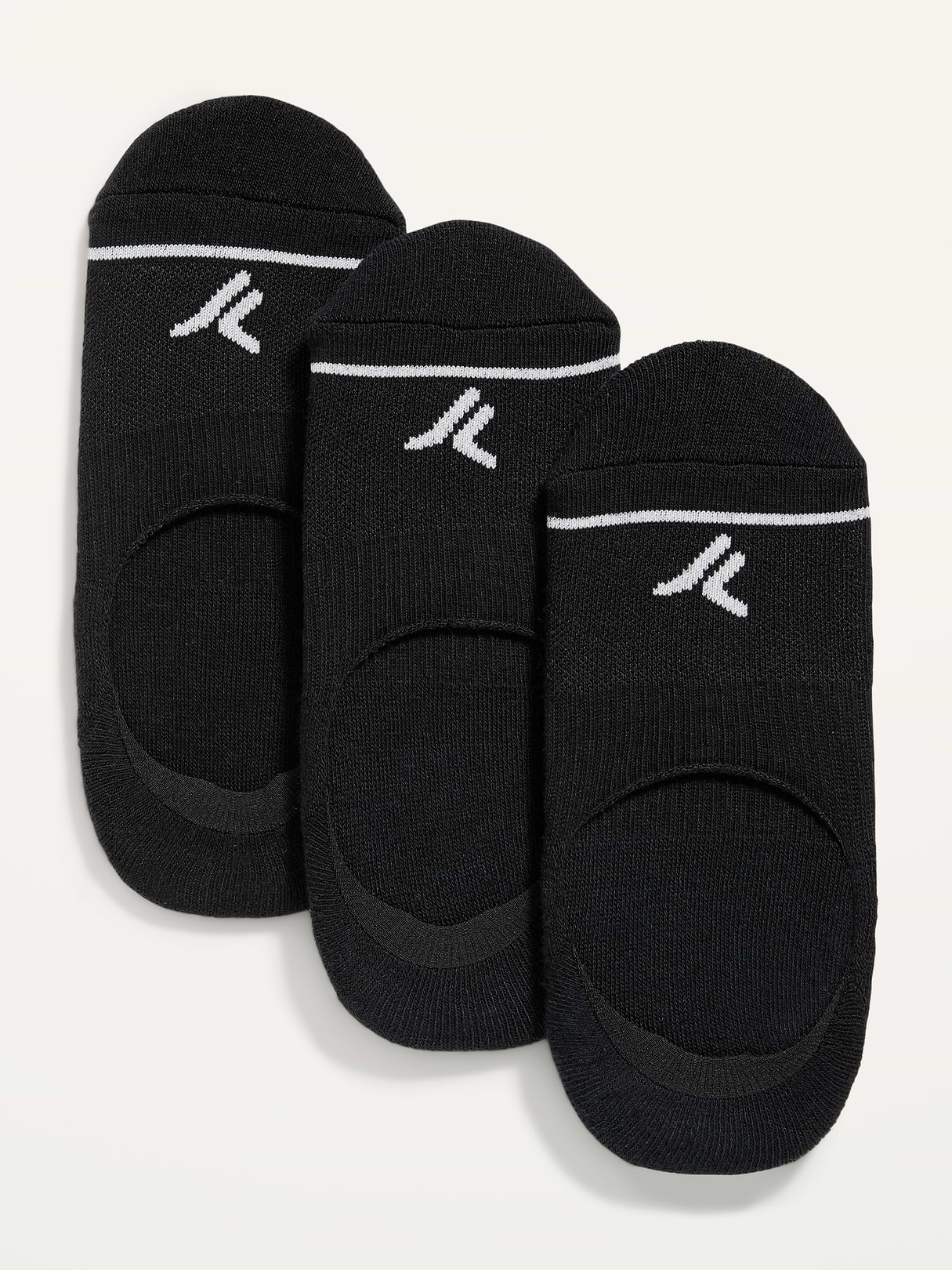 No-Show Athletic Socks 3-Pack for Women - BlackJack