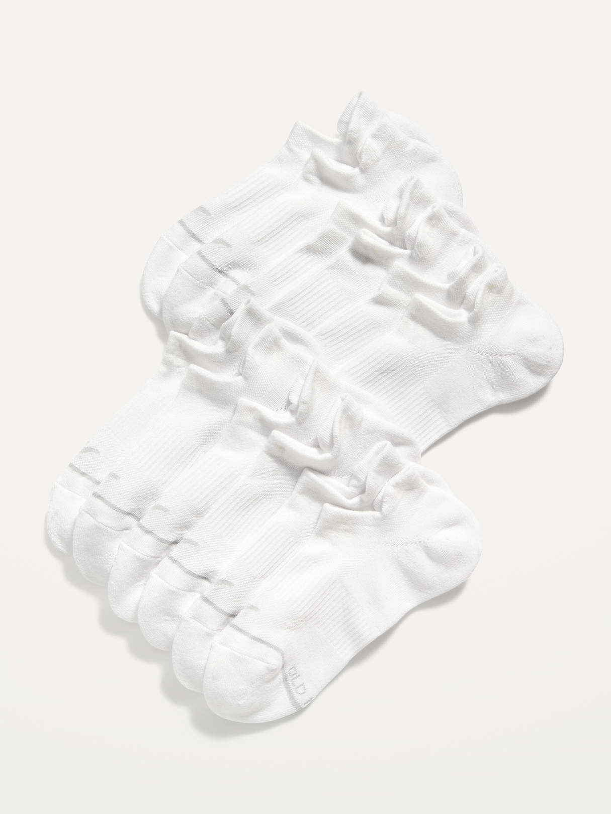 Athletic Ankle Socks  6-Pack - Bright White