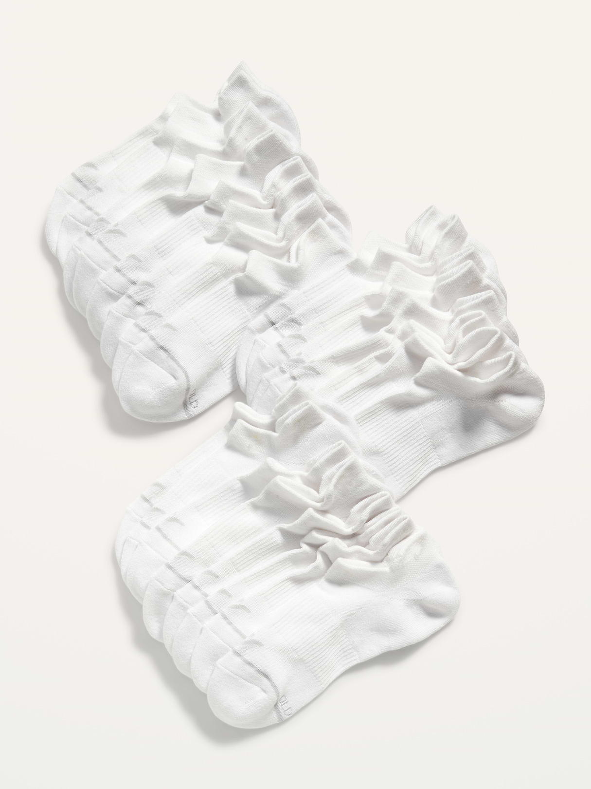12-Pack Athletic Ankle Socks - Bright White