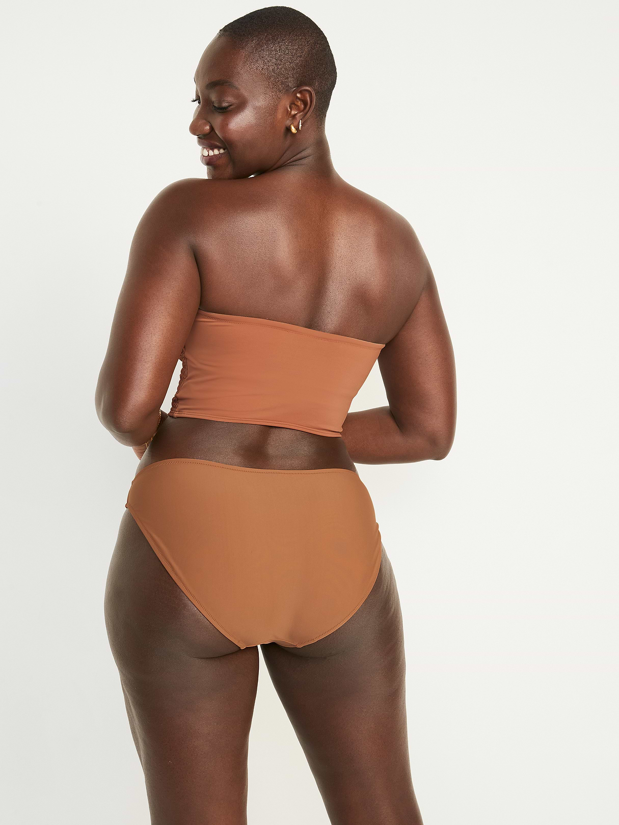 Mid-Rise Bikini Swim Bottoms - Warm Coffee