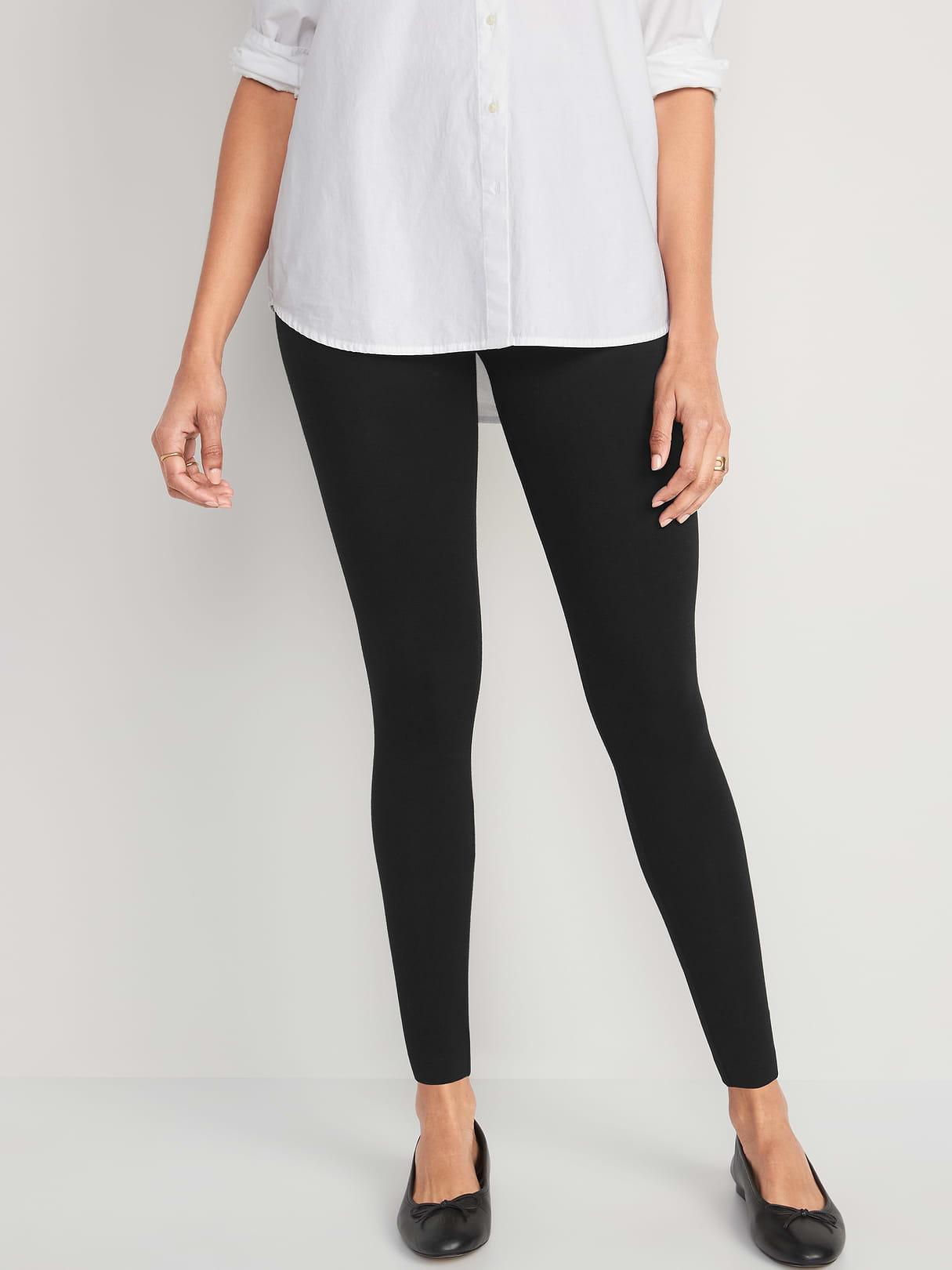 High-Waisted Fashion Layering Leggings 3-Pack - Black Jack