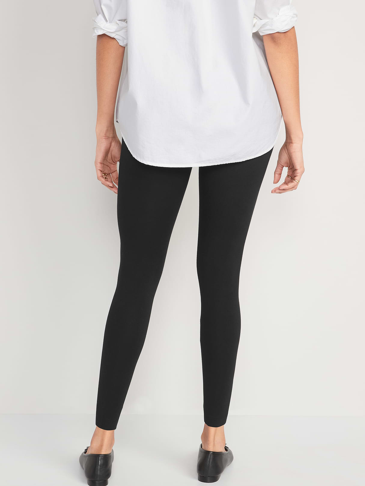 High-Waisted Fashion Layering Leggings 3-Pack - Black Jack