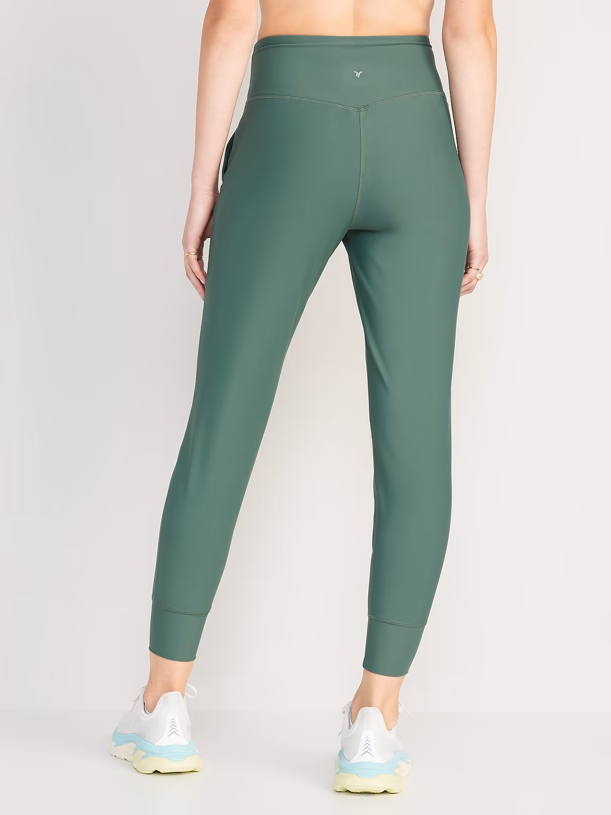 High-Waisted PowerSoft 7/8 Joggers - Forest Shade