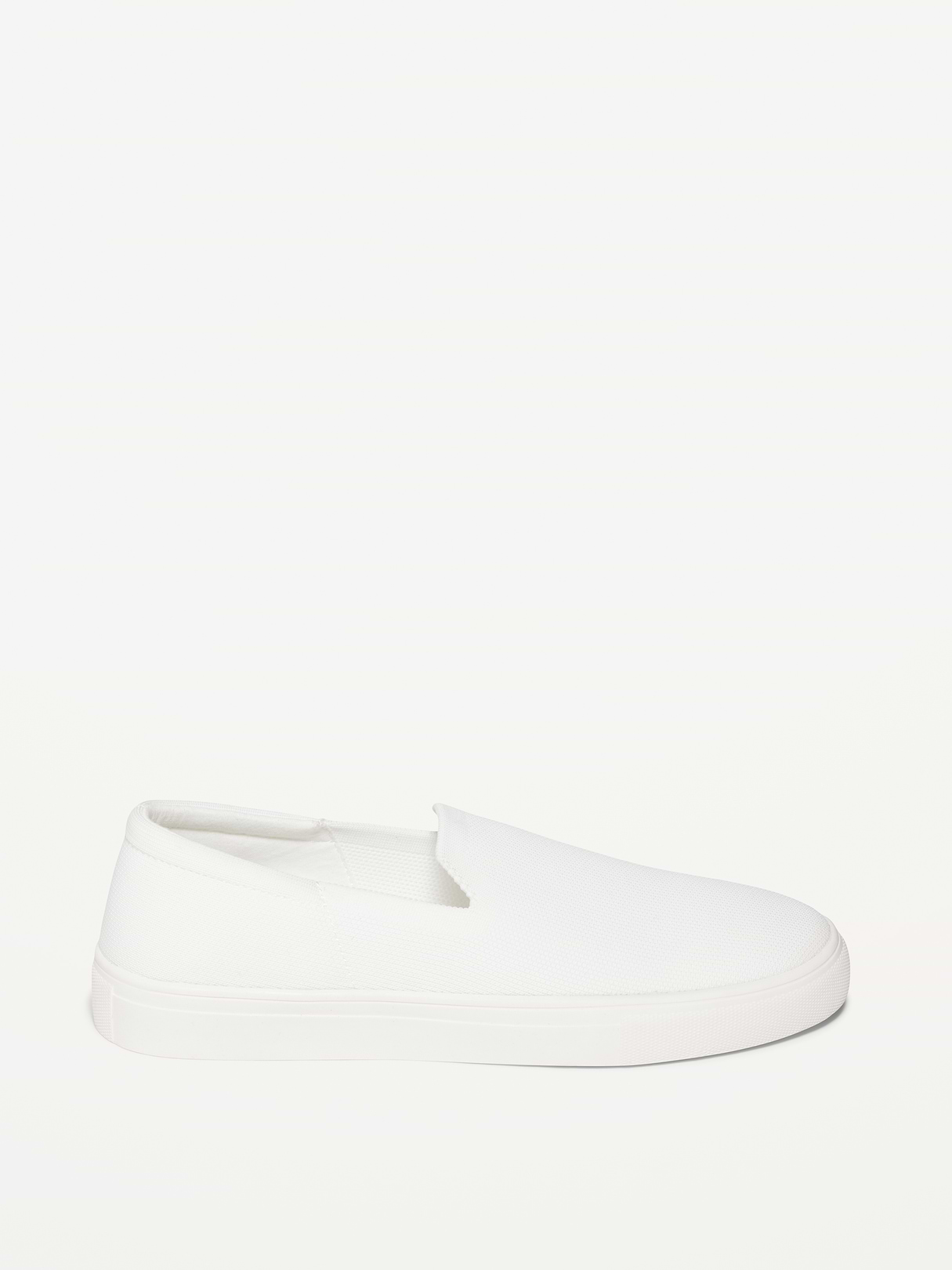 Soft-Knit Slip-On Sneakers - Bright White