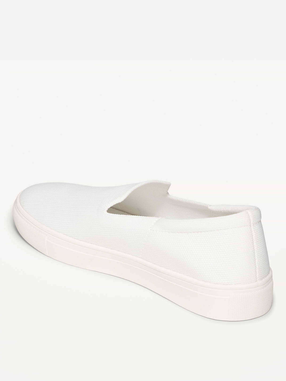Soft-Knit Slip-On Sneakers - Bright White