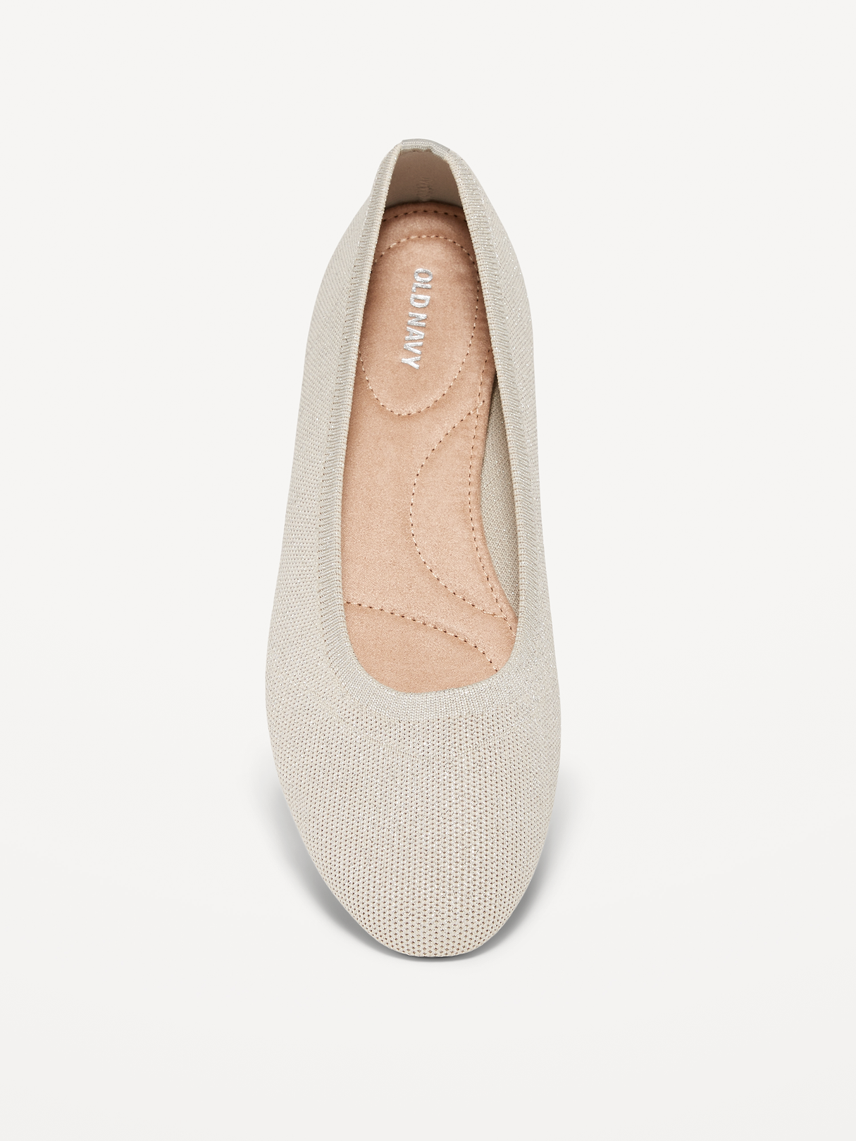 Knit Almond-Toe Ballet Flats - Cozy Cashmere