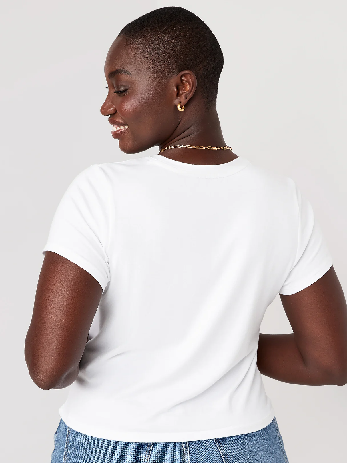 Bestee Crop T-Shirt - White Lilies