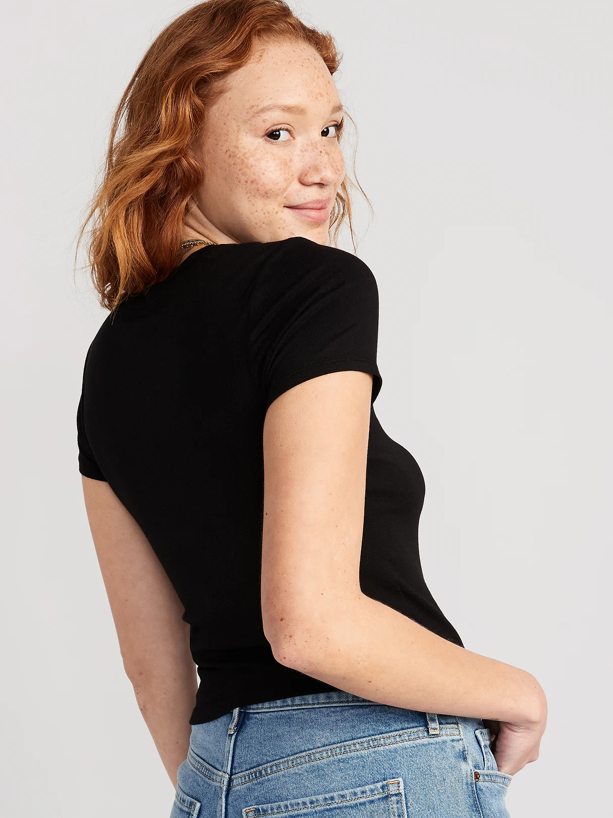 Bestee Crop T-Shirt - Black Jack