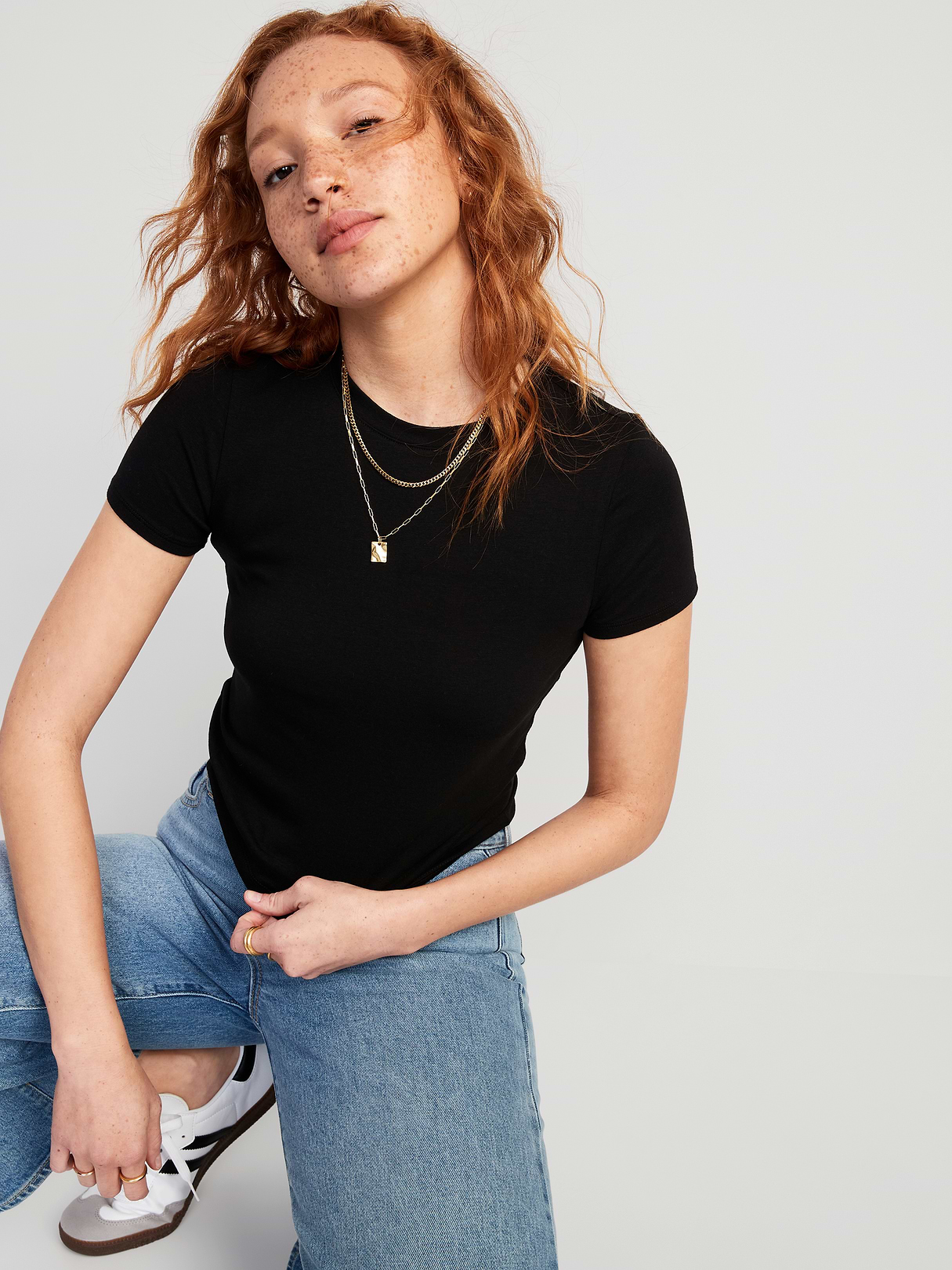 Bestee Crop T-Shirt - Black Jack