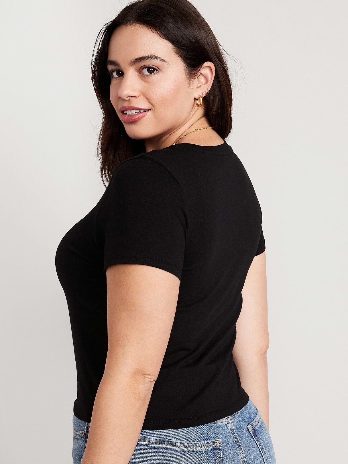 Bestee Crop T-Shirt - Black Jack