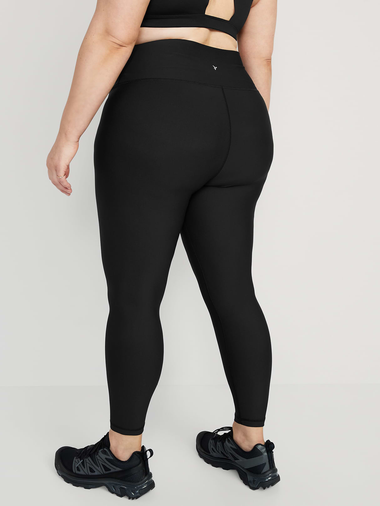 High-Waisted PowerSoft 7/8 Leggings - Black Jack