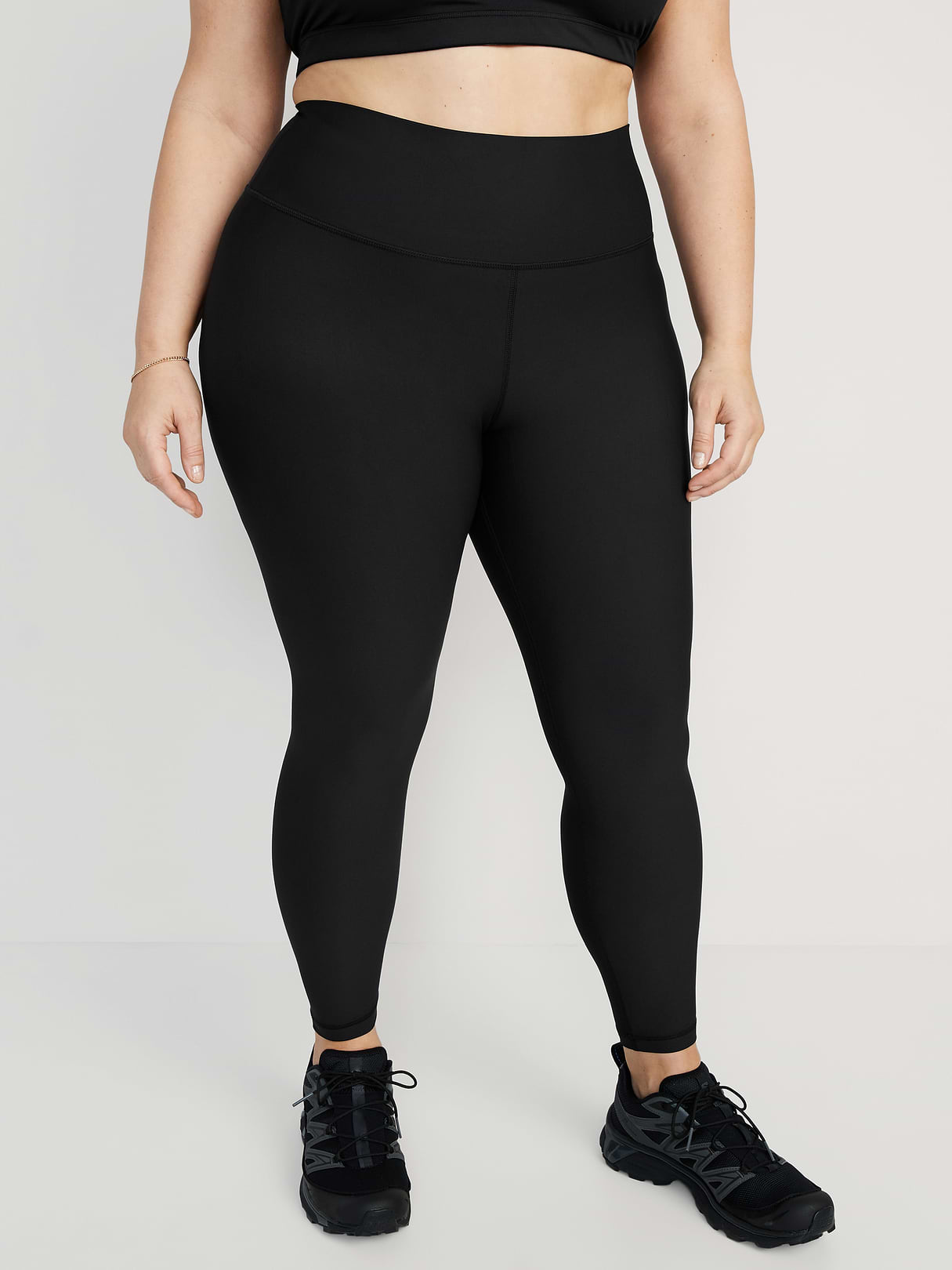 High-Waisted PowerSoft 7/8 Leggings - Black Jack