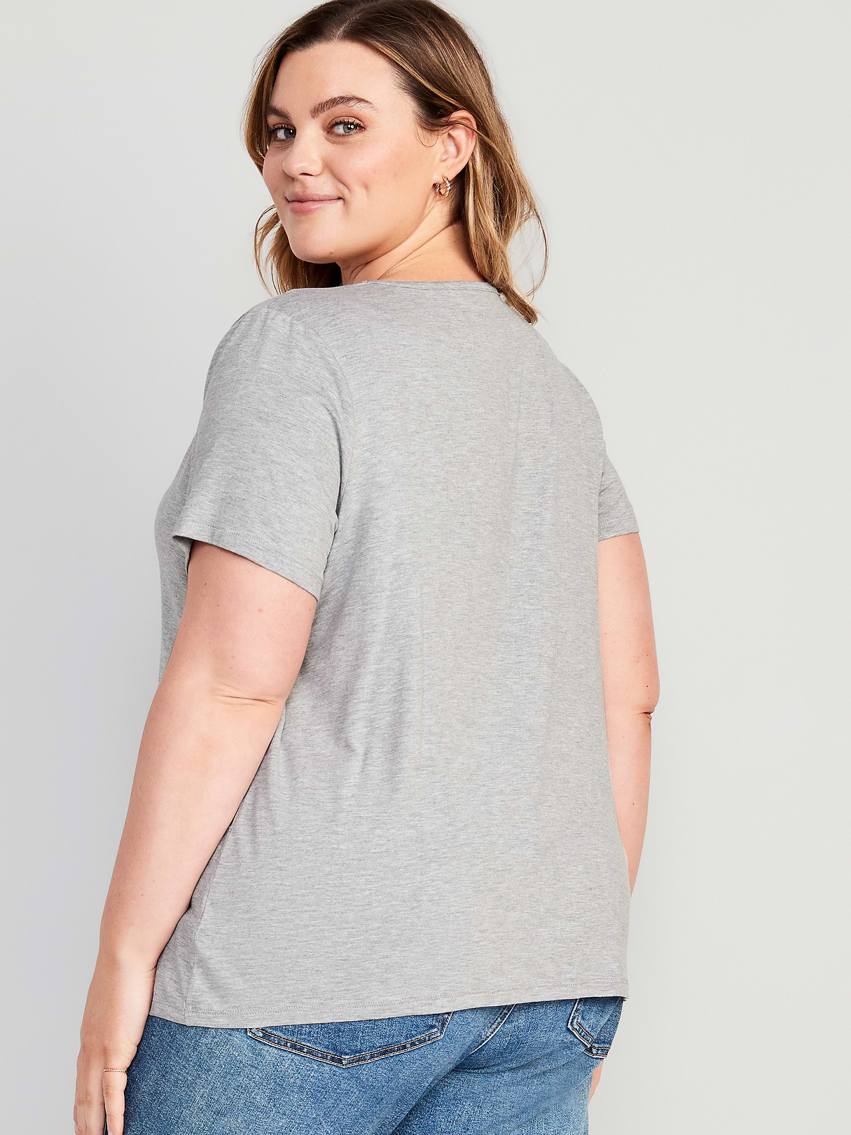 Luxe Slub-Knit T-Shirt - Heather Gray