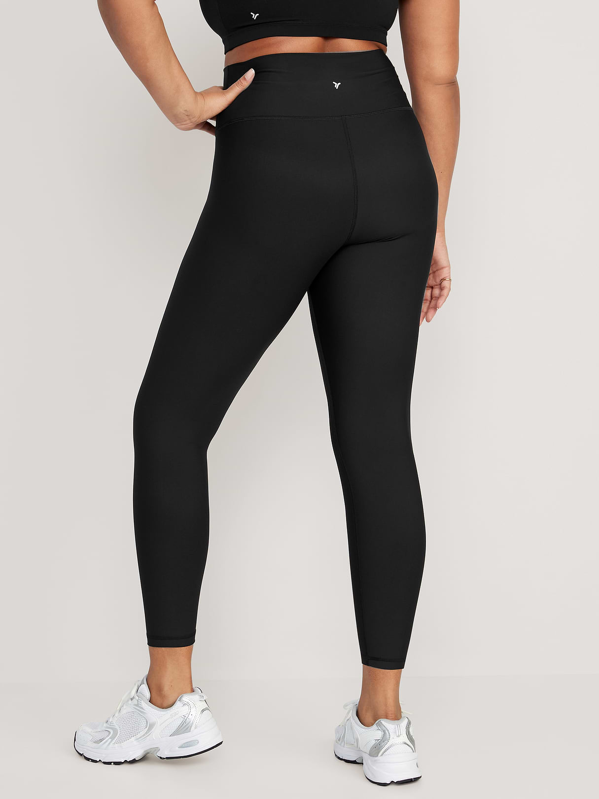 High-Waisted PowerSoft 7/8 Leggings - Black Jack