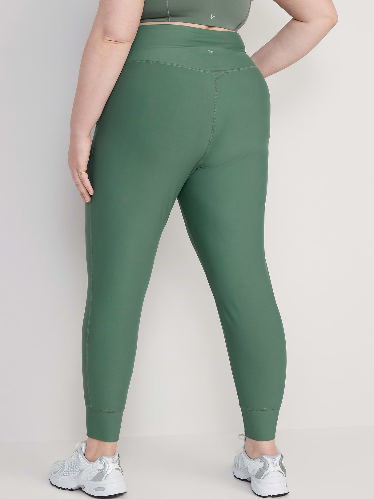 High-Waisted PowerSoft 7/8 Joggers - Forest Shade