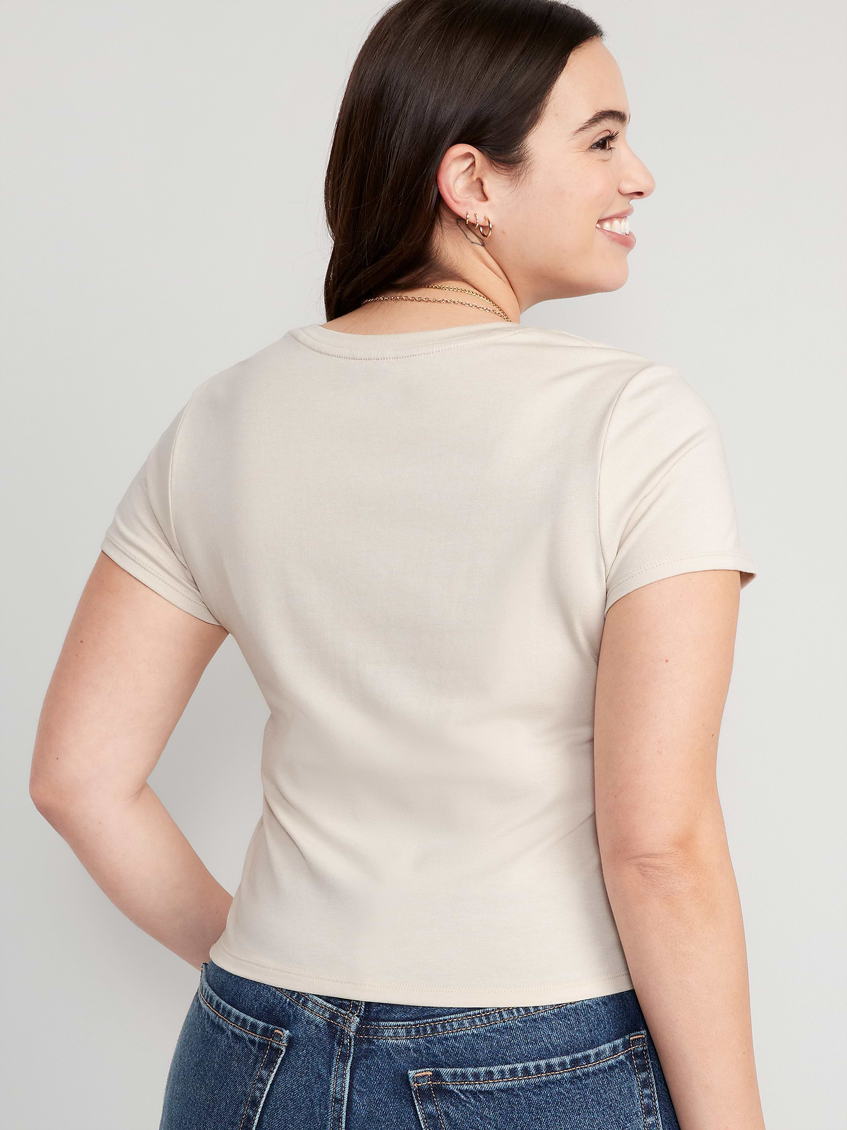 Bestee Crop T-Shirt - Wish Bone
