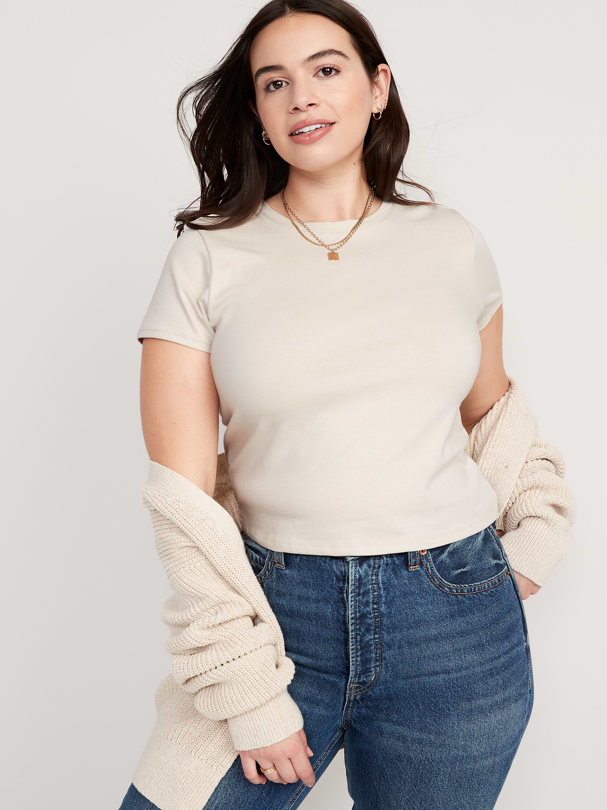 Bestee Crop T-Shirt - Wish Bone