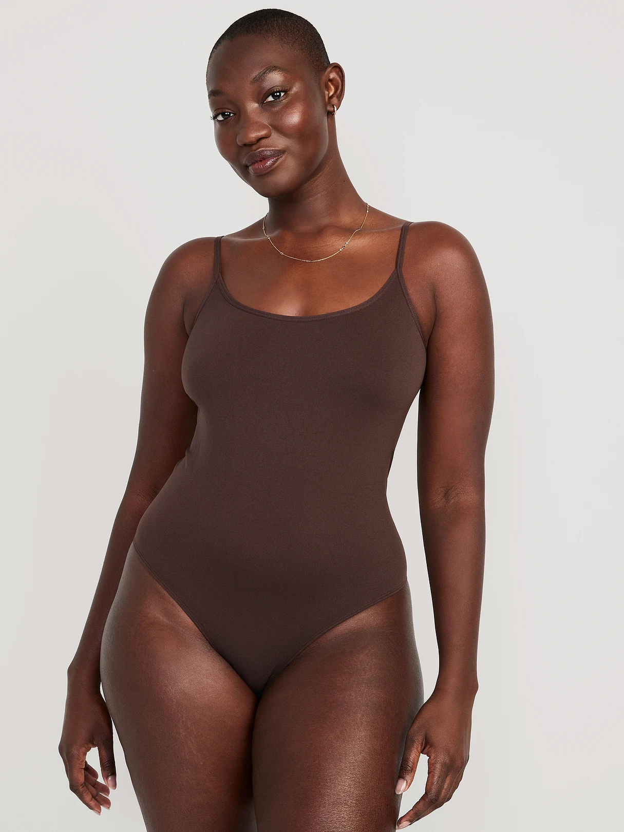 Seamless Cami Bodysuit - French Roast
