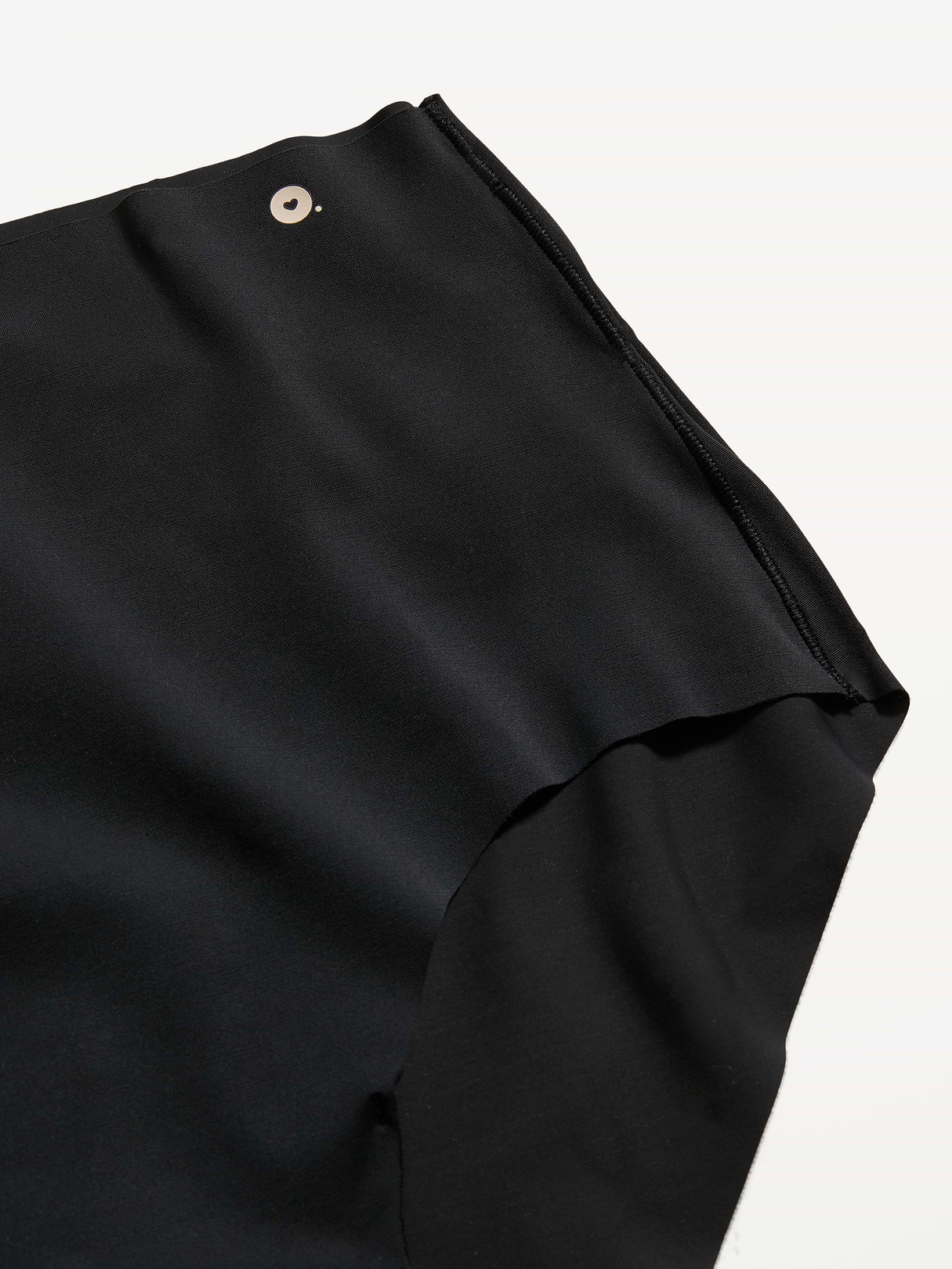 High-Waisted No-Show Brief Underwear - Black Jack