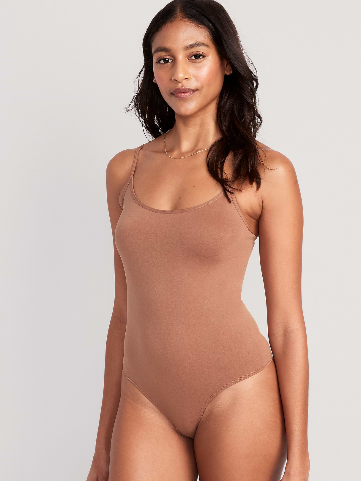 Seamless Cami Bodysuit - Cocoa Fawn