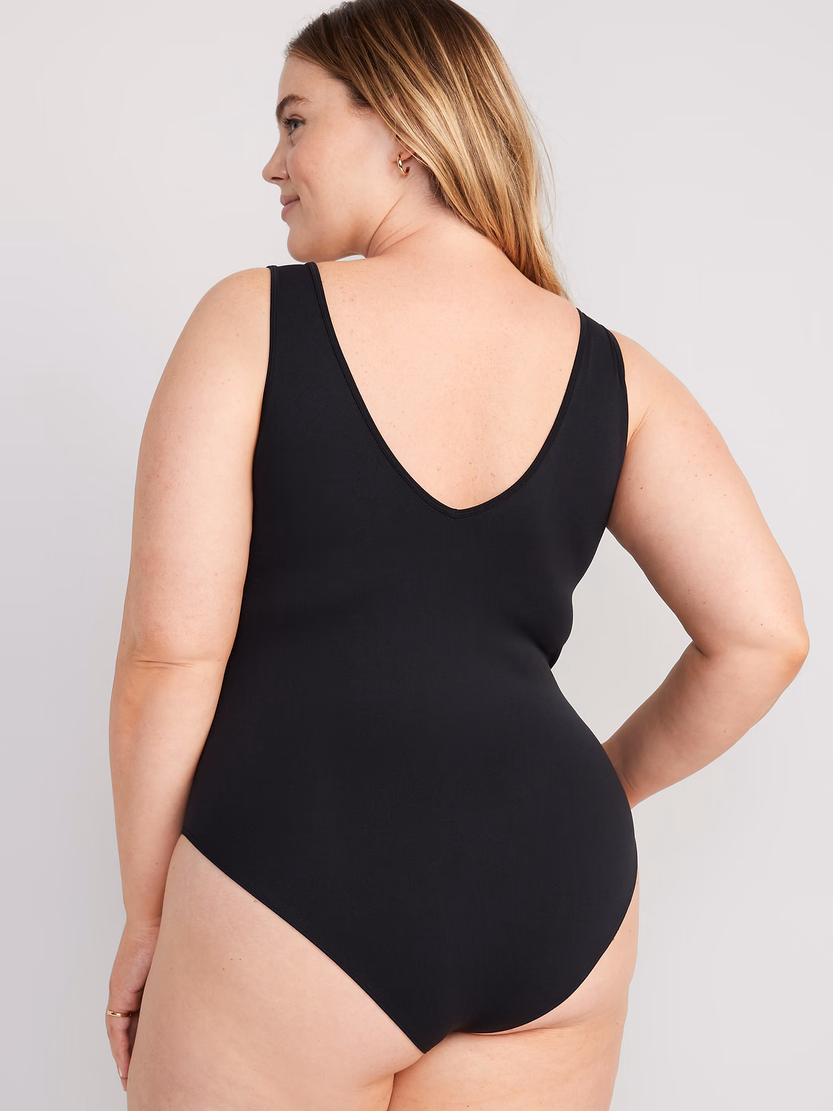 Seamless Base-Layer Tank Top Bodysuit - Black