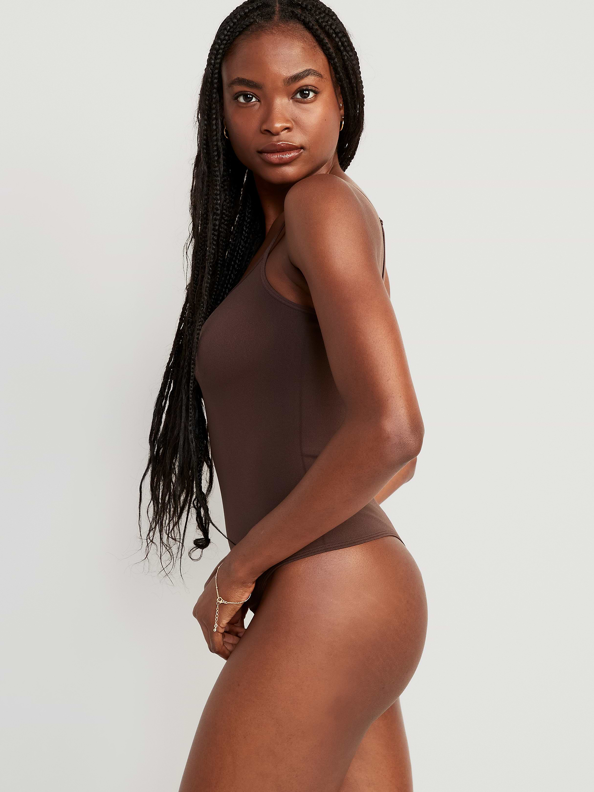 Seamless Cami Bodysuit - French Roast
