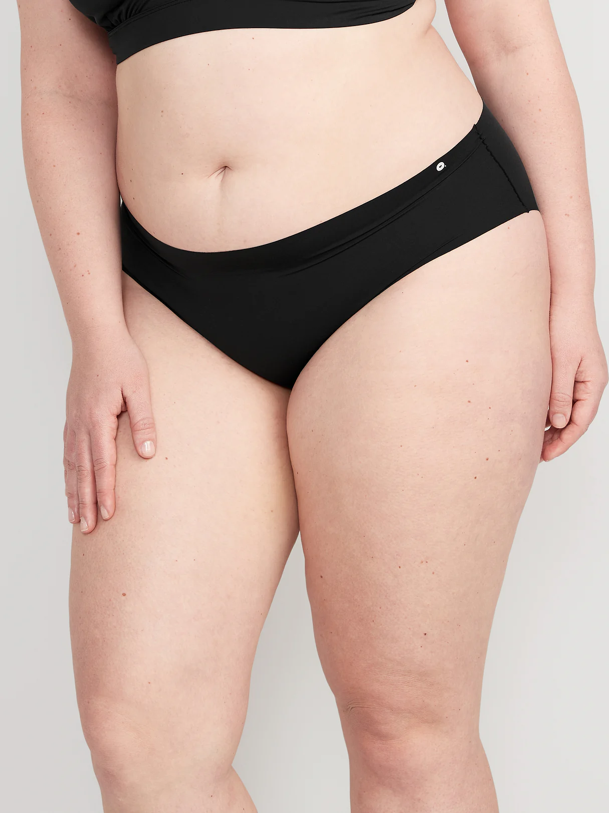 Low-Rise No-Show Hipster Underwear - Black Jack