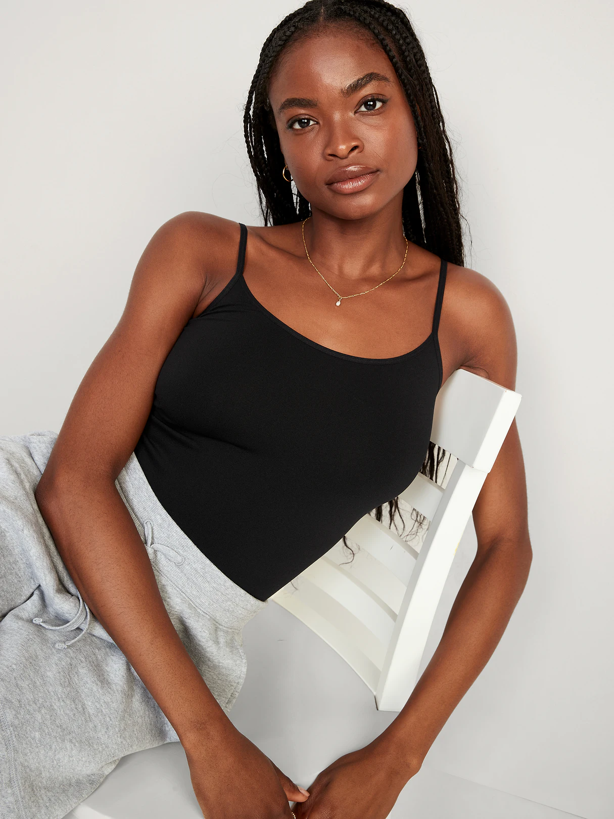 Seamless Cami Bodysuit - Black Jack