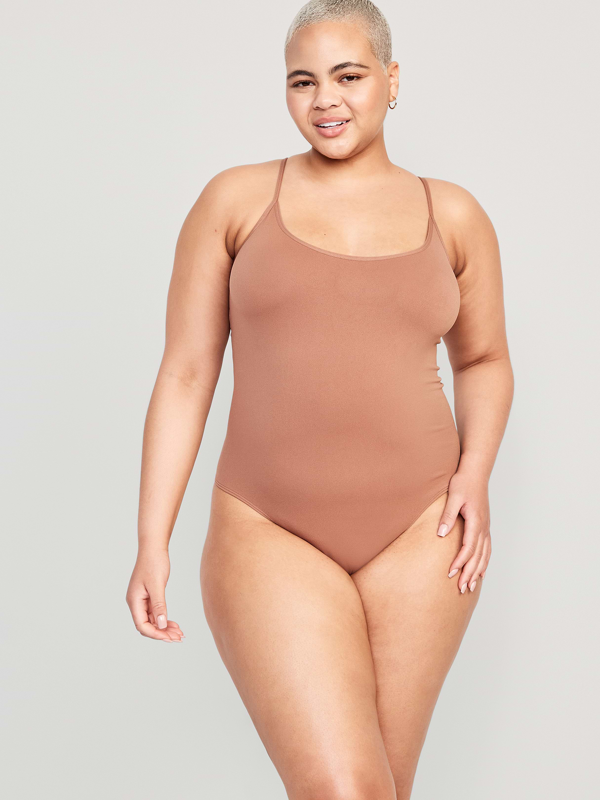 Seamless Cami Bodysuit - Cocoa Fawn