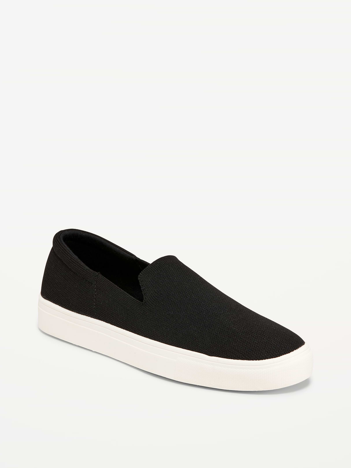 Soft-Knit Slip-On Sneakers - Black Jack
