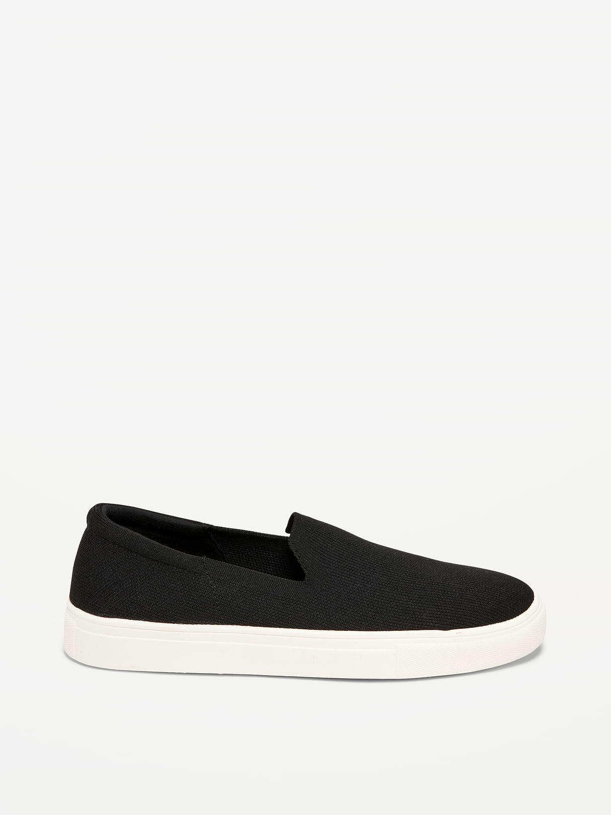 Soft-Knit Slip-On Sneakers - Black Jack