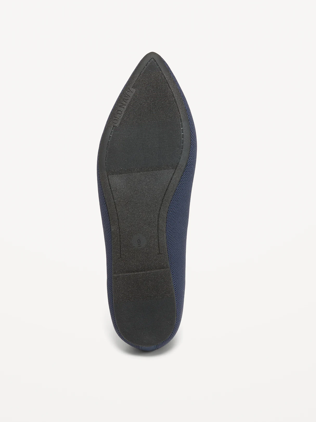 Soft-Knit Pointed-Toe Ballet Flats - In the Navy