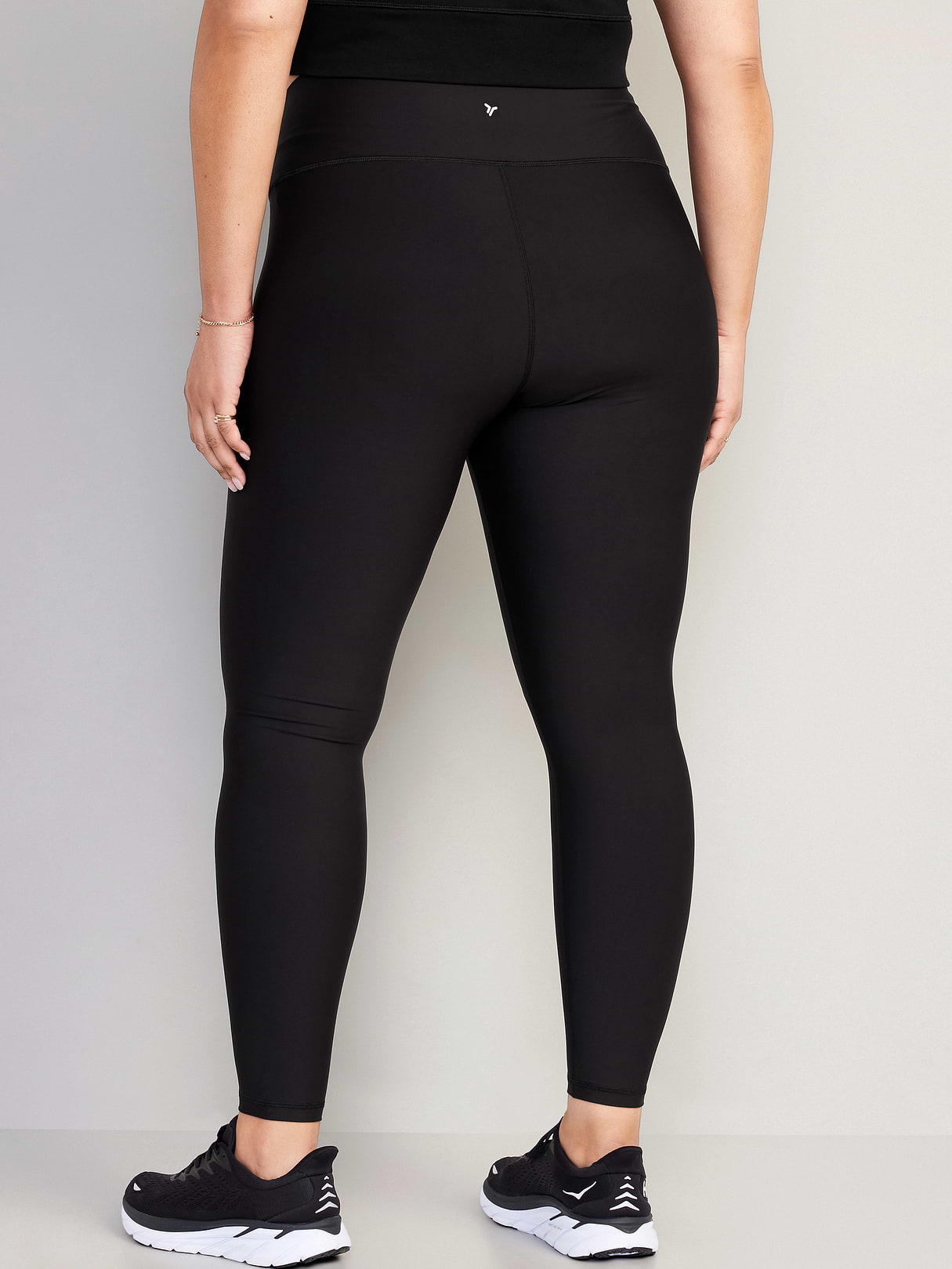High-Waisted PowerSoft Full-Length Leggings - Black Jack