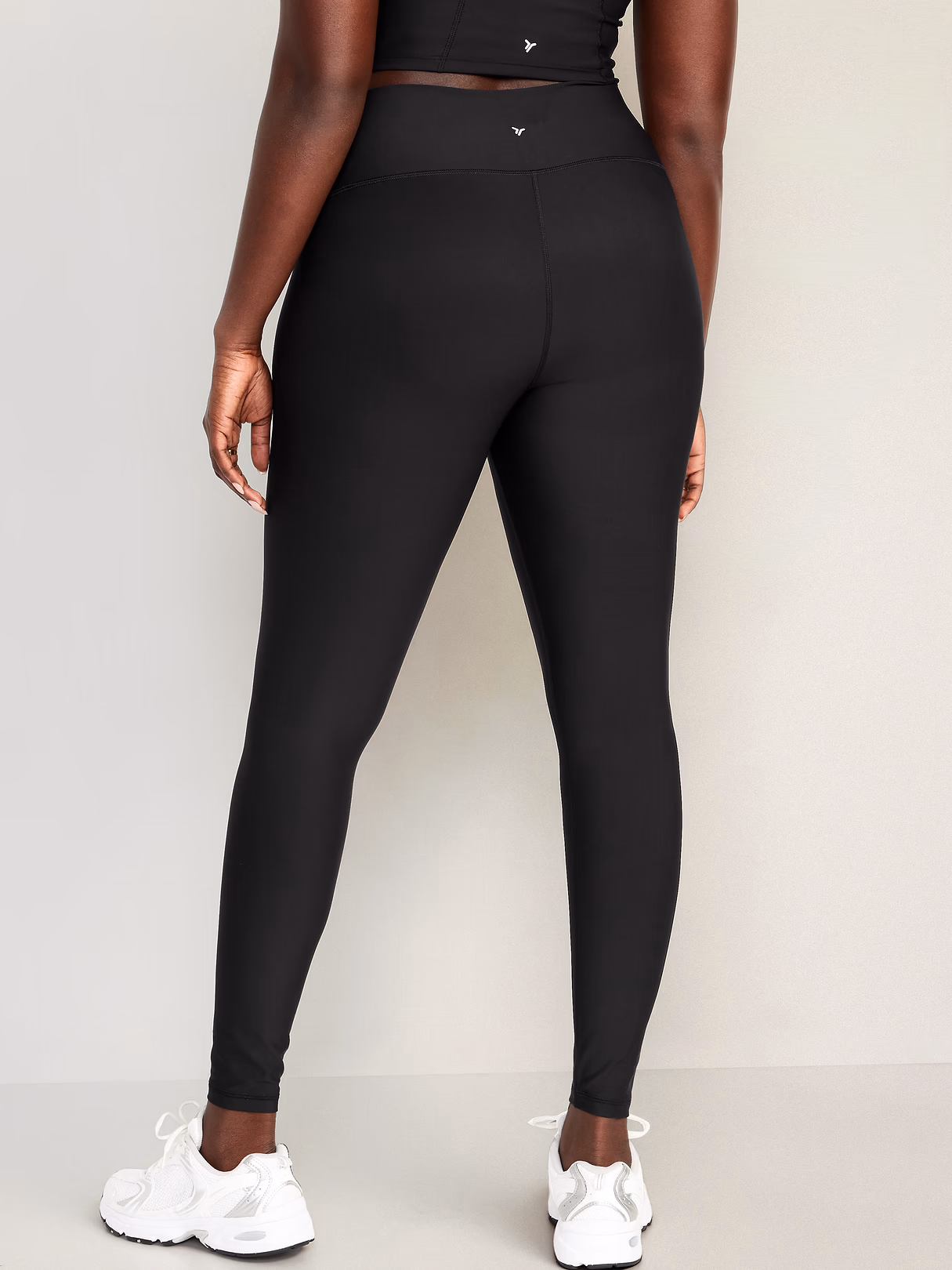 High-Waisted PowerSoft Full-Length Leggings - Black Jack