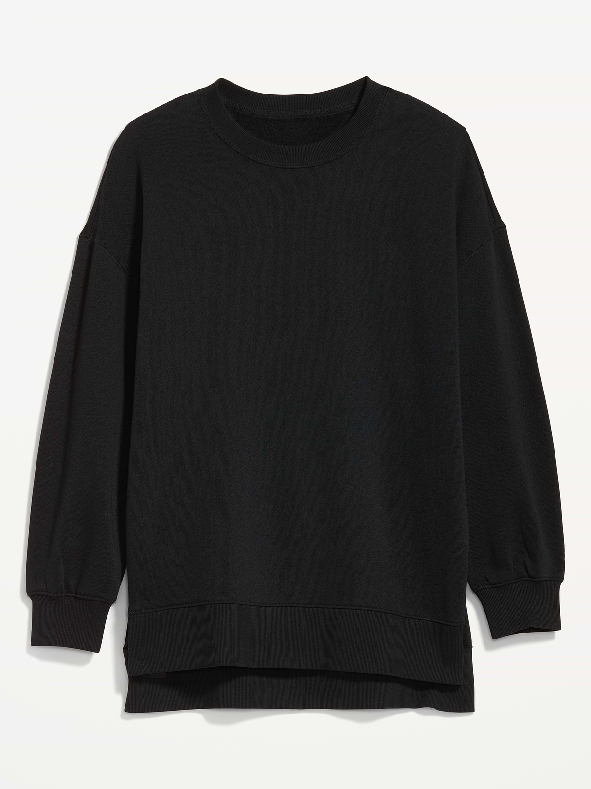 SoComfy Relaxed Tunic Sweatshirt - Black Jack