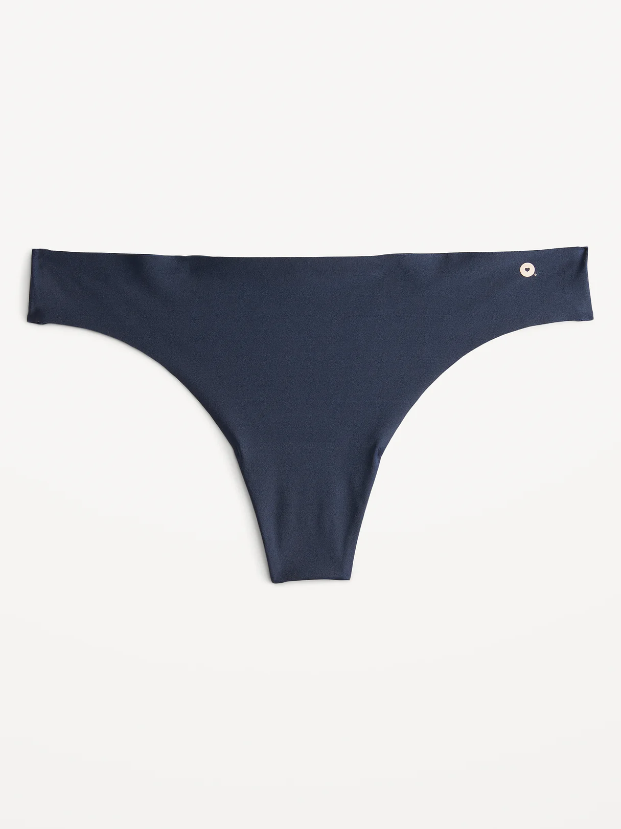 Low-Rise No-Show Thong - Navy