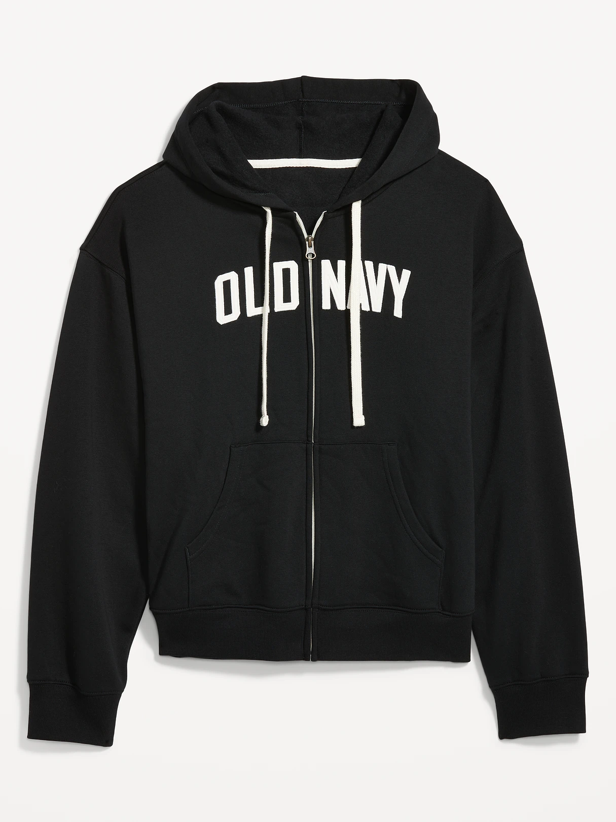 Logo Zip Hoodie Sweatshirt - Black Jack