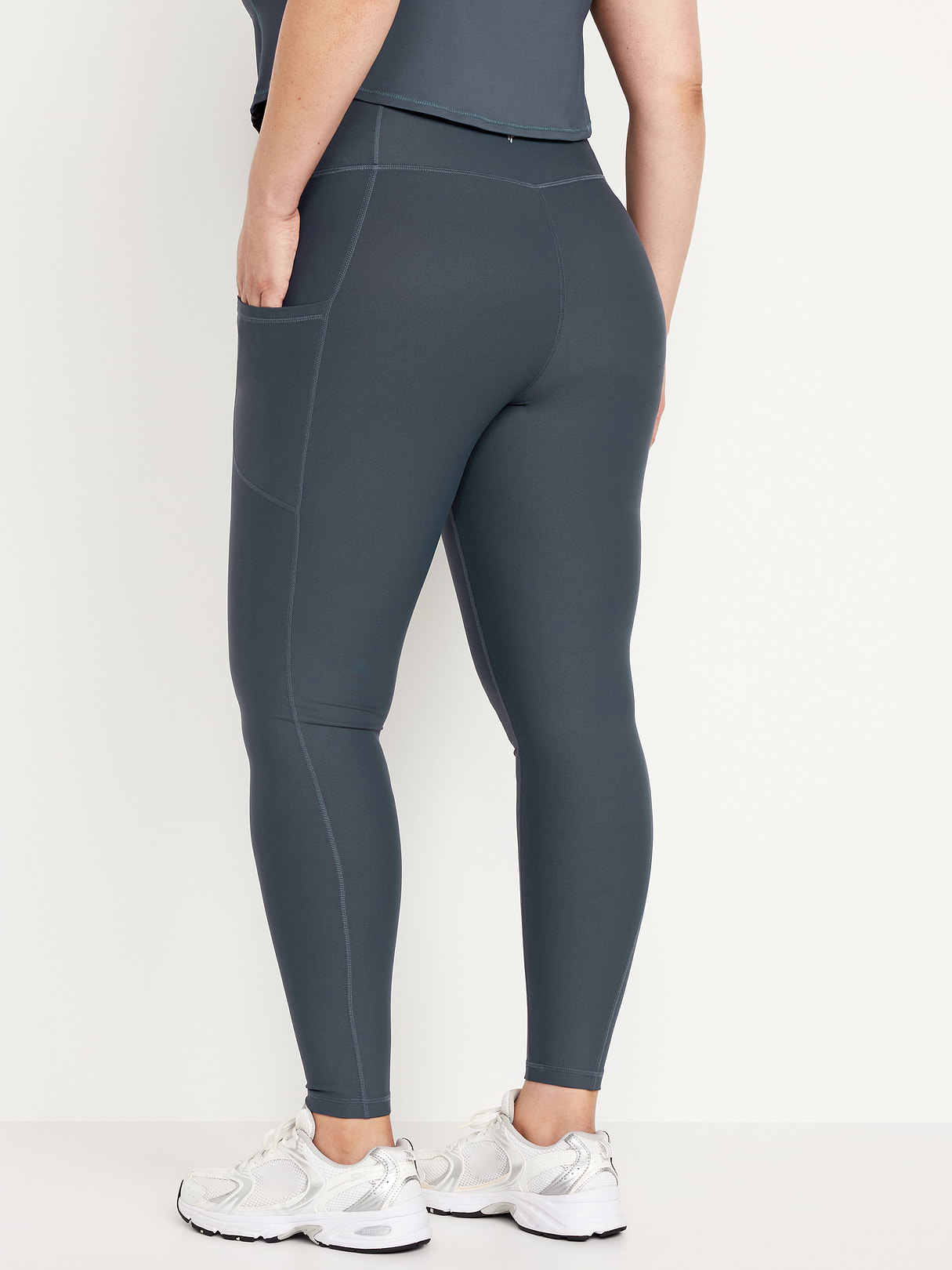 High-Waisted PowerSoft Full-Length Pocket Leggings - Dusk Navy (751138082)