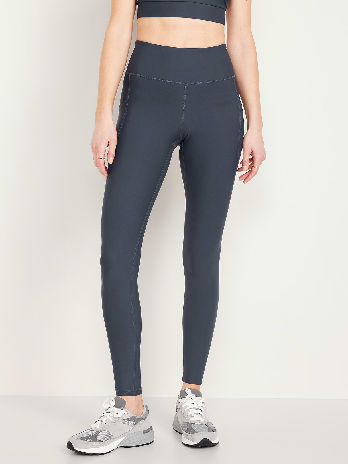 High-Waisted PowerSoft Full-Length Pocket Leggings - Dusk Navy (751138082)
