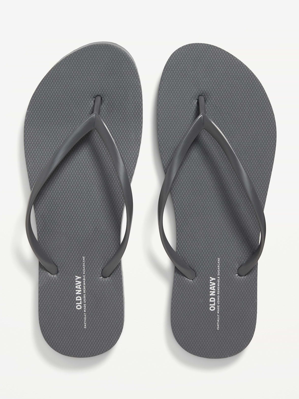 Flip-Flop Sandals (Partially Plant-Based) - Dark Gray