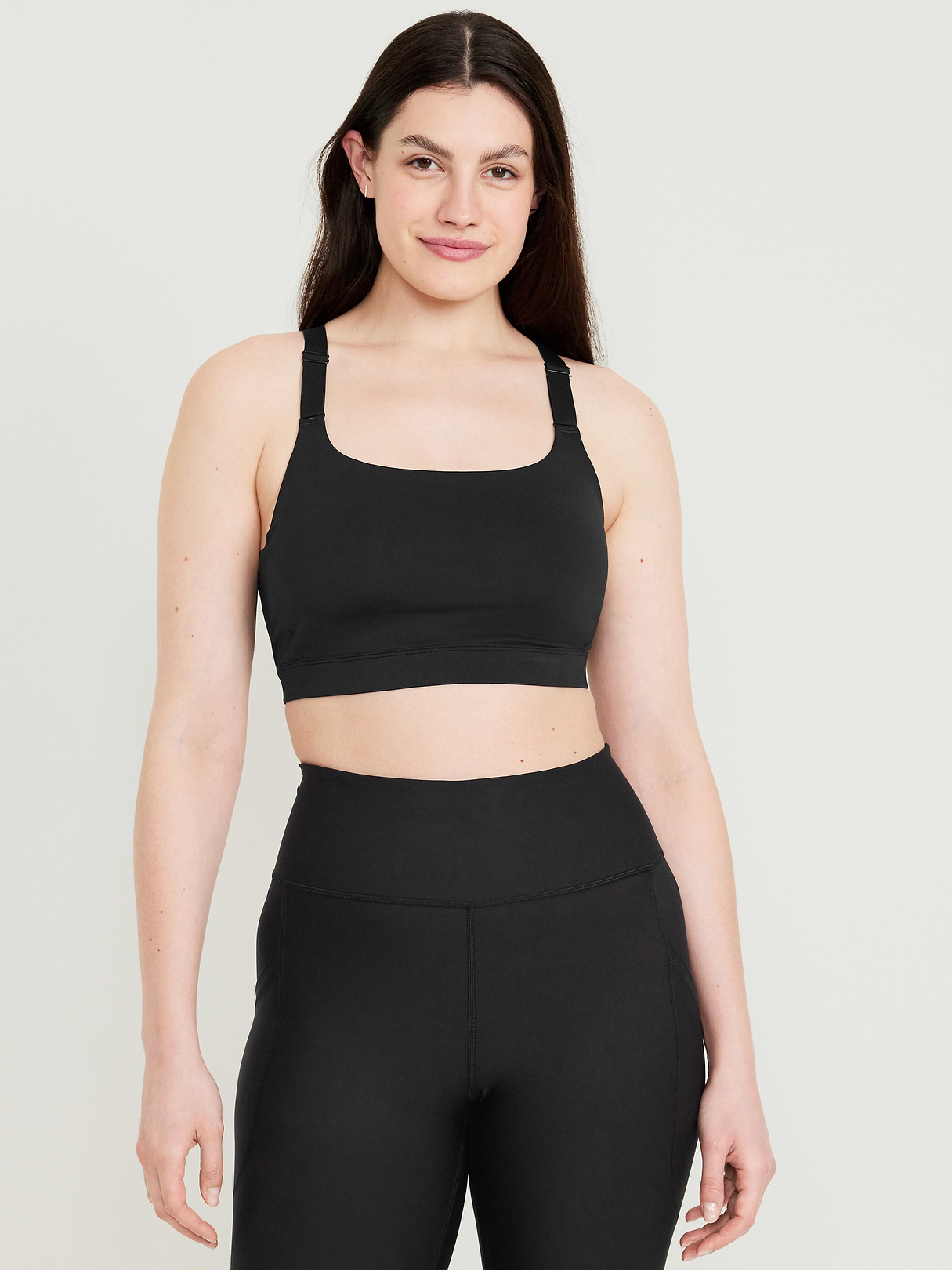 Medium Support PowerSoft Sports Bra - Black Jack